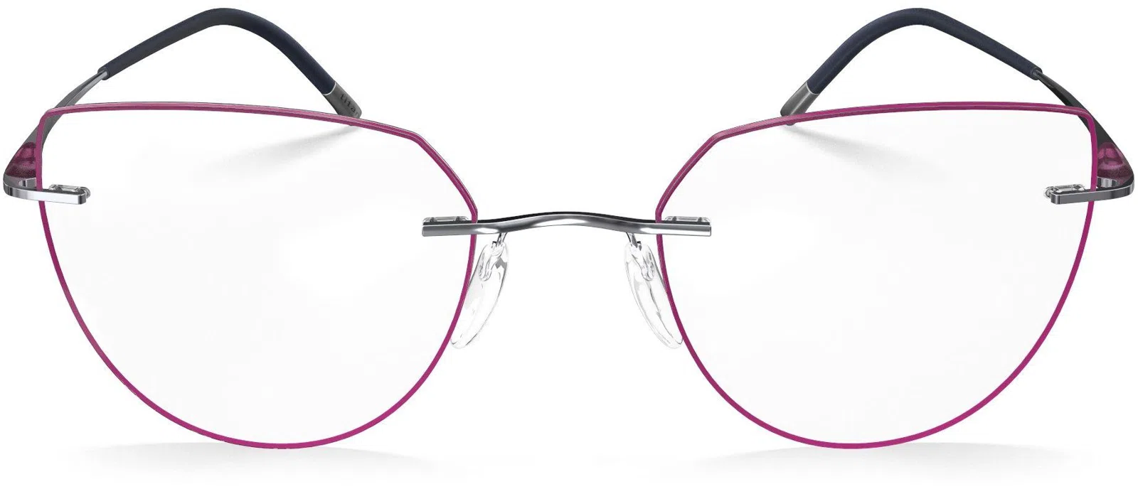 Silhouette Purist Color Groove Demo Rimless 5561 Eyeglasses - view 115